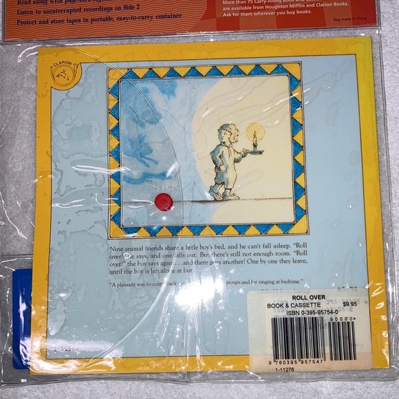 NWT vintage carry along book & cassette “rollover” a counting song - Picture 6 of 6